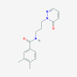 3,4-dimethyl-N-(3-(6-oxopyridazin-1(6H)-yl)propyl)benzamide