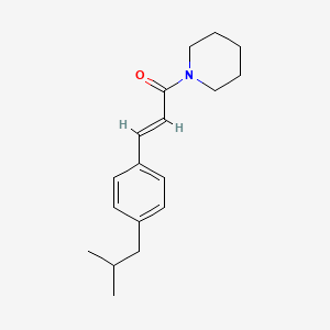 3-(4-Isobutylphenyl)-1-piperidino-2-propen-1-one
