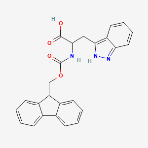 molecular formula C25H21N3O4 B2715655 2-({[(9H-fluoren-9-yl)methoxy]carbonyl}amino)-3-(2H-indazol-3-yl)propanoic acid CAS No. 2145513-29-5