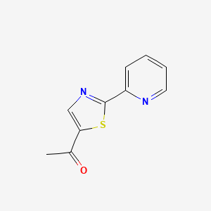 molecular formula C10H8N2OS B2715689 1-(2-(Pyridin-2-yl)thiazol-5-yl)ethanone CAS No. 383147-02-2