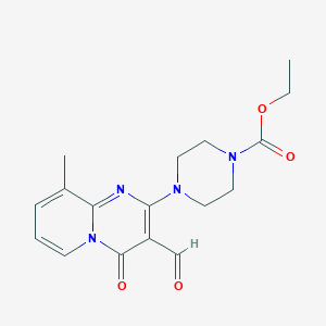 molecular formula C17H20N4O4 B2715690 ethyl 4-(3-formyl-9-methyl-4-oxo-4H-pyrido[1,2-a]pyrimidin-2-yl)piperazine-1-carboxylate CAS No. 850159-68-1