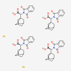 molecular formula C80H84N4O16Rh2 B2715694 Tetrakis[(R)-(-)-(1-adamantyl)-(N-phthalimido)acetato]dirhodium(II)Rh2(R-PTAD)4 CAS No. 909393-65-3