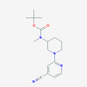 molecular formula C17H24N4O2 B2715695 tert-Butyl (1-(4-cyanopyridin-2-yl)piperidin-3-yl)(methyl)carbamate CAS No. 1261234-61-0