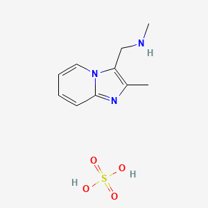 molecular formula C10H15N3O4S B2715736 N-Methyl-1-(2-methylimidazo[1,2-a]pyridin-3-yl)methanamine sulfate CAS No. 1609395-73-4