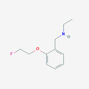 molecular formula C11H16FNO B2715756 Ethyl({[2-(2-fluoroethoxy)phenyl]methyl})amine CAS No. 1509744-24-4