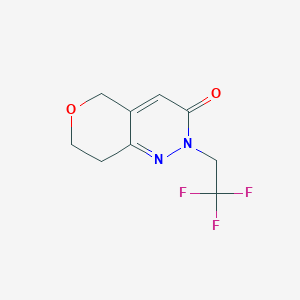 molecular formula C9H9F3N2O2 B2715820 2-(2,2,2-trifluoroethyl)-2H,3H,5H,7H,8H-pyrano[4,3-c]pyridazin-3-one CAS No. 2199384-69-3