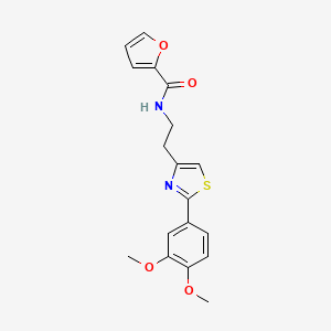 molecular formula C18H18N2O4S B2715854 N-(2-(2-(3,4-dimethoxyphenyl)thiazol-4-yl)ethyl)furan-2-carboxamide CAS No. 863556-10-9