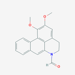 molecular formula C19H17NO3 B027159 N-Demethyl-N-formyldehydronuciferine CAS No. 111017-06-2