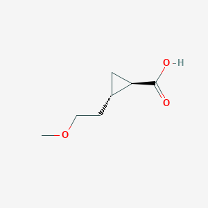 B2715907 (1R,2S)-2-(2-Methoxyethyl)cyclopropane-1-carboxylic acid CAS No. 2227884-67-3
