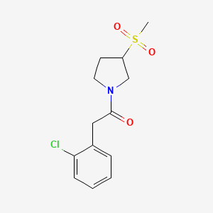 2-(2-Chlorophenyl)-1-(3-(methylsulfonyl)pyrrolidin-1-yl)ethanone