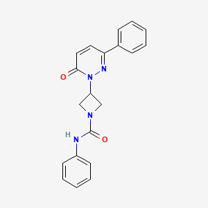 3-(6-Oxo-3-phenylpyridazin-1-yl)-N-phenylazetidine-1-carboxamide