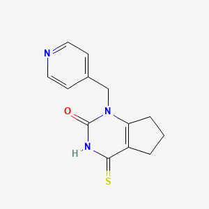 1-(pyridin-4-ylmethyl)-4-thioxo-3,4,6,7-tetrahydro-1H-cyclopenta[d]pyrimidin-2(5H)-one