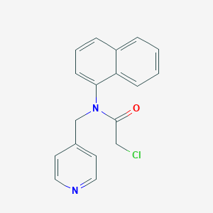 2-Chloro-N-naphthalen-1-yl-N-(pyridin-4-ylmethyl)acetamide