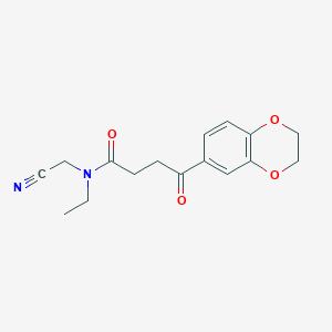 N-(cyanomethyl)-4-(2,3-dihydro-1,4-benzodioxin-6-yl)-N-ethyl-4-oxobutanamide