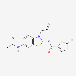 (Z)-N-(6-acetamido-3-allylbenzo[d]thiazol-2(3H)-ylidene)-5-chlorothiophene-2-carboxamide