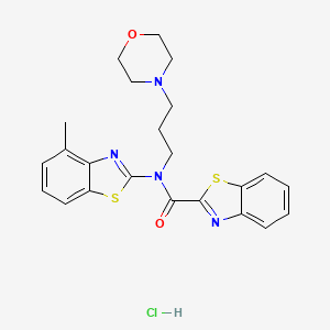 N-(4-methylbenzo[d]thiazol-2-yl)-N-(3-morpholinopropyl)benzo[d]thiazole-2-carboxamide hydrochloride