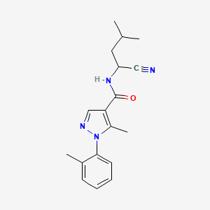 N-(1-cyano-3-methylbutyl)-5-methyl-1-(2-methylphenyl)-1H-pyrazole-4-carboxamide