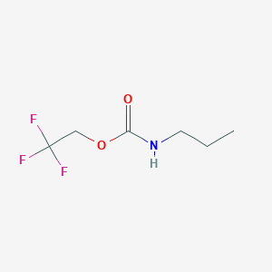 molecular formula C6H10F3NO2 B2716040 2,2,2-trifluoroethyl N-propylcarbamate CAS No. 1221723-10-9