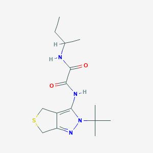 molecular formula C15H24N4O2S B2716057 N-(butan-2-yl)-N'-{2-tert-butyl-2H,4H,6H-thieno[3,4-c]pyrazol-3-yl}ethanediamide CAS No. 923102-20-9
