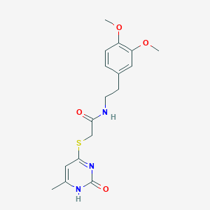 N-(3,4-dimethoxyphenethyl)-2-((6-methyl-2-oxo-1,2-dihydropyrimidin-4-yl)thio)acetamide