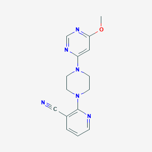 2-[4-(6-Methoxypyrimidin-4-yl)piperazin-1-yl]pyridine-3-carbonitrile