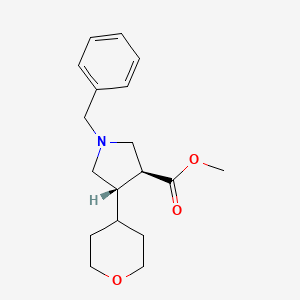 Methyl (3S,4S)-1-benzyl-4-(oxan-4-yl)pyrrolidine-3-carboxylate