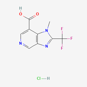 1-methyl-2-(trifluoromethyl)-1H-imidazo[4,5-c]pyridine-7-carboxylic acid hydrochloride