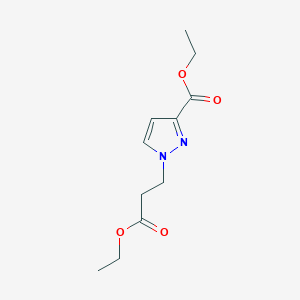 ethyl 1-(3-ethoxy-3-oxopropyl)-1H-pyrazole-3-carboxylate