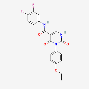 N-(3,4-difluorophenyl)-3-(4-ethoxyphenyl)-2,4-dioxo-1,2,3,4-tetrahydropyrimidine-5-carboxamide
