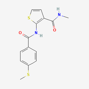 N-methyl-2-(4-(methylthio)benzamido)thiophene-3-carboxamide