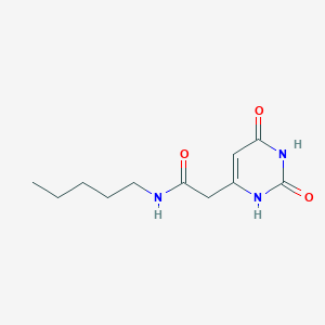 2-(2,4-dioxo-1H-pyrimidin-6-yl)-N-pentylacetamide