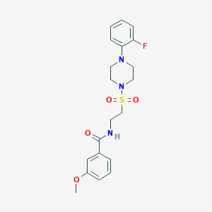 molecular formula C20H24FN3O4S B2716094 N-(2-{[4-(2-fluorophenyl)piperazin-1-yl]sulfonyl}ethyl)-3-methoxybenzamide CAS No. 899979-20-5