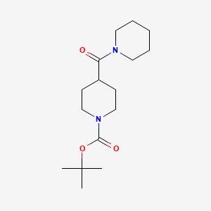 molecular formula C16H28N2O3 B2716095 Tert-butyl 4-(piperidine-1-carbonyl)piperidine-1-carboxylate CAS No. 757949-38-5