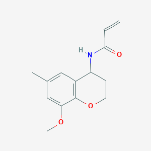 N-(8-Methoxy-6-methyl-3,4-dihydro-2H-chromen-4-yl)prop-2-enamide