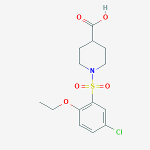 1-[(5-Chloro-2-ethoxyphenyl)sulfonyl]piperidine-4-carboxylic acid