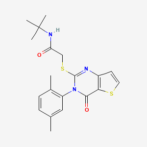 N-tert-butyl-2-{[3-(2,5-dimethylphenyl)-4-oxo-3,4-dihydrothieno[3,2-d]pyrimidin-2-yl]sulfanyl}acetamide