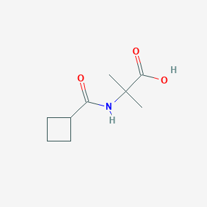 molecular formula C9H15NO3 B2716108 2-(Cyclobutanecarboxamido)-2-methylpropanoic acid CAS No. 1219960-66-3
