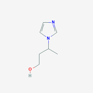 molecular formula C7H12N2O B2716119 3-(1H-Imidazol-1-yl)butan-1-ol CAS No. 2279122-52-8