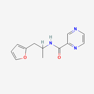 molecular formula C12H13N3O2 B2716158 N-(1-(furan-2-yl)propan-2-yl)pyrazine-2-carboxamide CAS No. 1181869-76-0