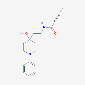 N-[2-(4-Hydroxy-1-phenylpiperidin-4-yl)ethyl]but-2-ynamide