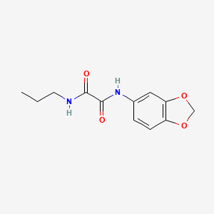 molecular formula C12H14N2O4 B2716167 N1-(benzo[d][1,3]dioxol-5-yl)-N2-propyloxalamide CAS No. 941945-68-2