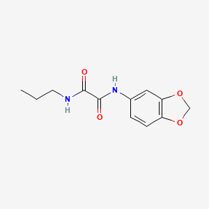 molecular formula C12H14N2O4 B2716167 N'-(1,3-benzodioxol-5-yl)-N-propyloxamide CAS No. 941945-68-2