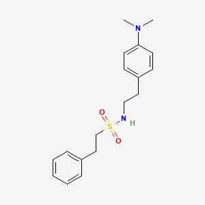 B2716225 N-(4-(dimethylamino)phenethyl)-2-phenylethanesulfonamide CAS No. 953998-03-3