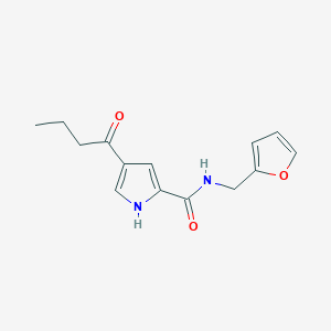 4-butyryl-N-(2-furylmethyl)-1H-pyrrole-2-carboxamide