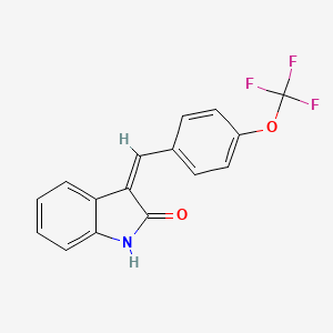 3-{(Z)-[4-(trifluoromethoxy)phenyl]methylidene}-1H-indol-2-one