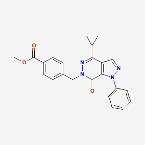 methyl 4-((4-cyclopropyl-7-oxo-1-phenyl-1H-pyrazolo[3,4-d]pyridazin-6(7H)-yl)methyl)benzoate