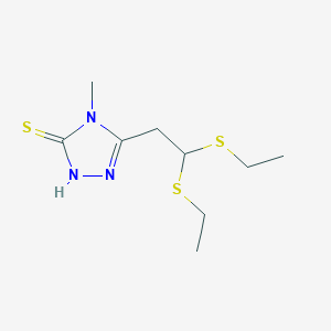 5-[2,2-bis(ethylsulfanyl)ethyl]-4-methyl-4H-1,2,4-triazole-3-thiol