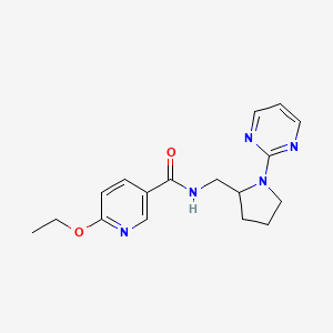 6-ethoxy-N-{[1-(pyrimidin-2-yl)pyrrolidin-2-yl]methyl}pyridine-3-carboxamide