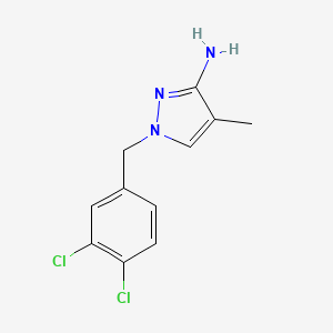 1-[(3,4-Dichlorophenyl)methyl]-4-methylpyrazol-3-amine