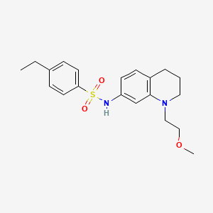 4-ethyl-N-(1-(2-methoxyethyl)-1,2,3,4-tetrahydroquinolin-7-yl)benzenesulfonamide